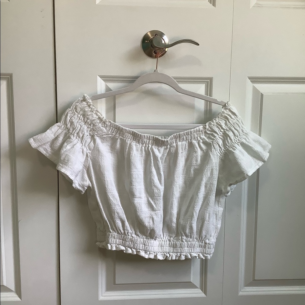 Moon River off the shoulder white shirt, woman’s size medium